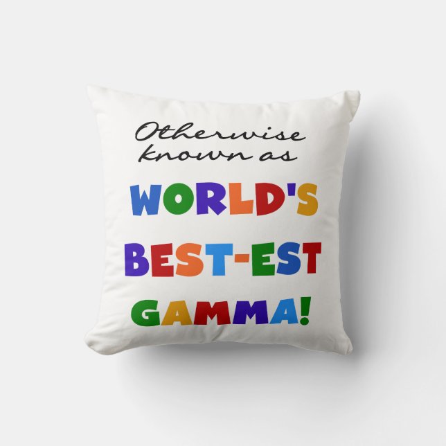 Annars känner du till bästa gammagåvor kudde (Framsida)