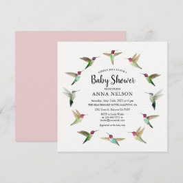Anna's Hummingbird Baby Shower-inbjudan Inbjudningar
