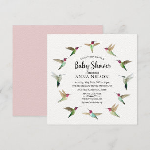 Anna's Hummingbird Baby Shower-inbjudan Inbjudningar