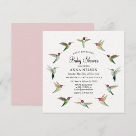 Anna's Hummingbird Baby Shower-inbjudan Inbjudningar