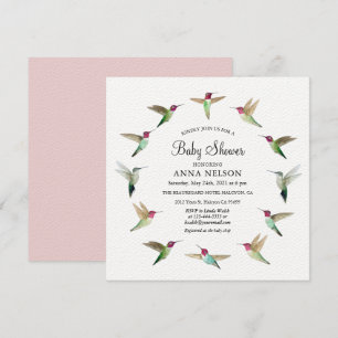 Anna's Hummingbird Baby Shower-inbjudan Inbjudningar