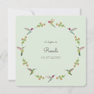Anna's Hummingbird Baptism med Baby Photo