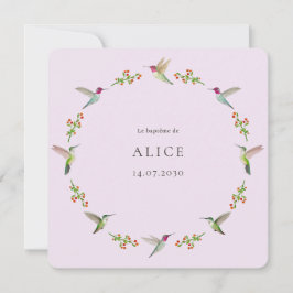 Anna's Hummingbird Baptism med foto