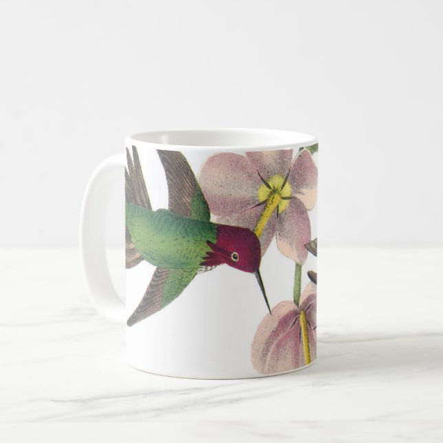 Anna's Hummingbird by Audubon Kaffemugg (Framsida vänster)