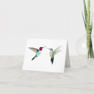Anna's Hummingbird Card Kort