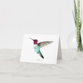 Anna's Hummingbird Card Kort