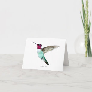 Anna's Hummingbird Card Kort