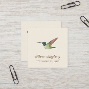 Anna's Hummingbird Fyrkantigt Visitkort
