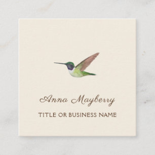 Anna's Hummingbird Fyrkantigt Visitkort