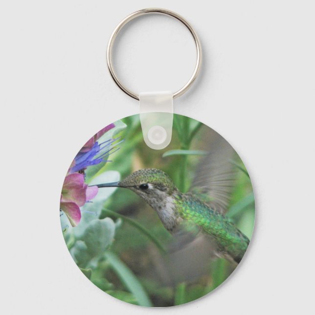 Anna's Hummingbird Keychain Nyckelring (Framsida)