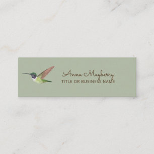 Anna's Hummingbird Mini Visitkort