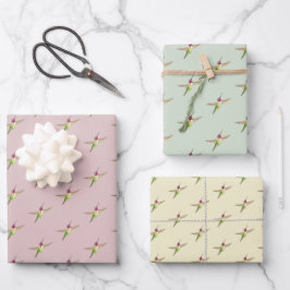 Anna's Hummingbird Mönster Wrapping Papper Lakan