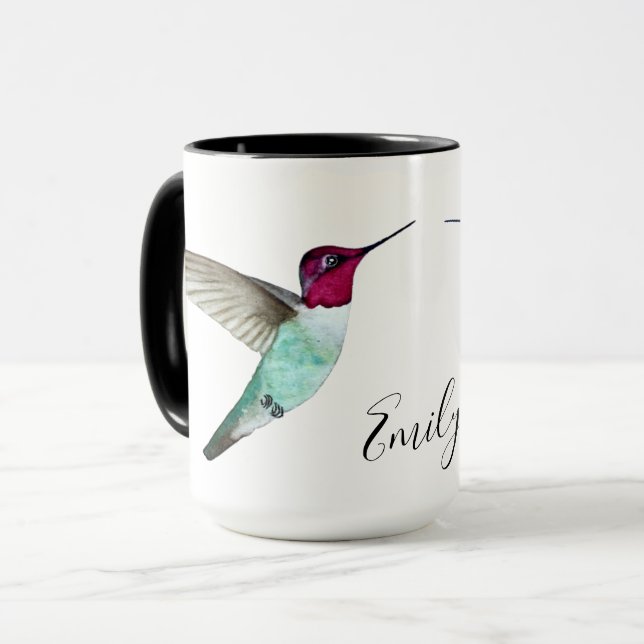 Anna's Hummingbird Mugg (Framsida vänster)