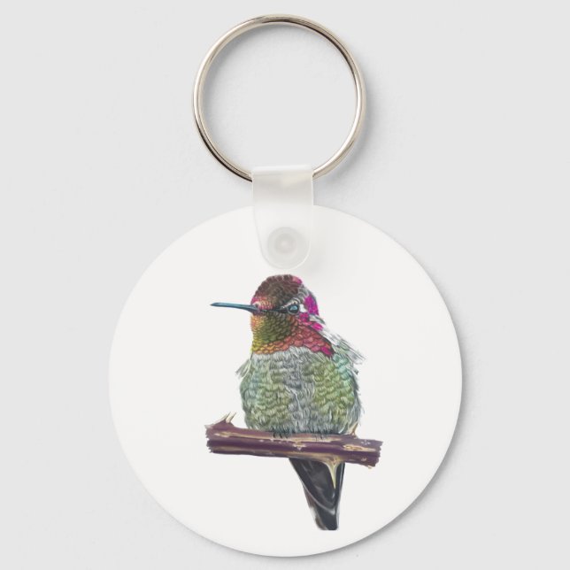 Anna's Hummingbird nyckelring (Framsida)