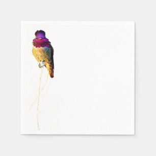 Anna's Hummingbird Photo Papper Napkins Pappersservett