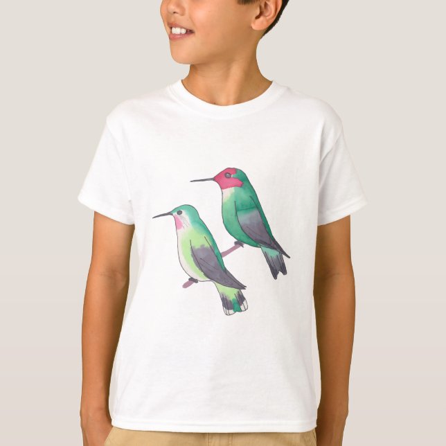 Anna's Hummingbird T Shirt (Framsida)