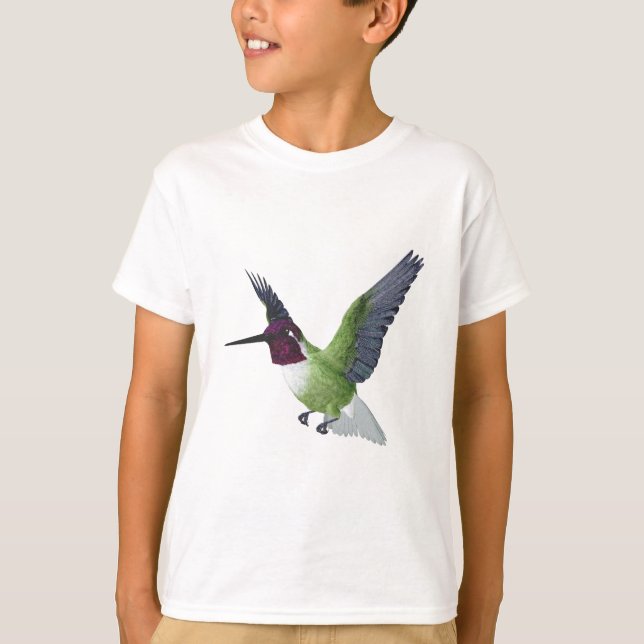 Annas Hummingbirdmanlig T Shirt (Framsida)