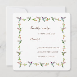 Anna's kolibri RSVP Inbjudningar