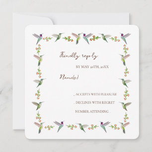 Anna's kolibri RSVP Inbjudningar