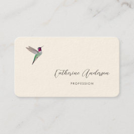 Annastrupig kolibri visitkort