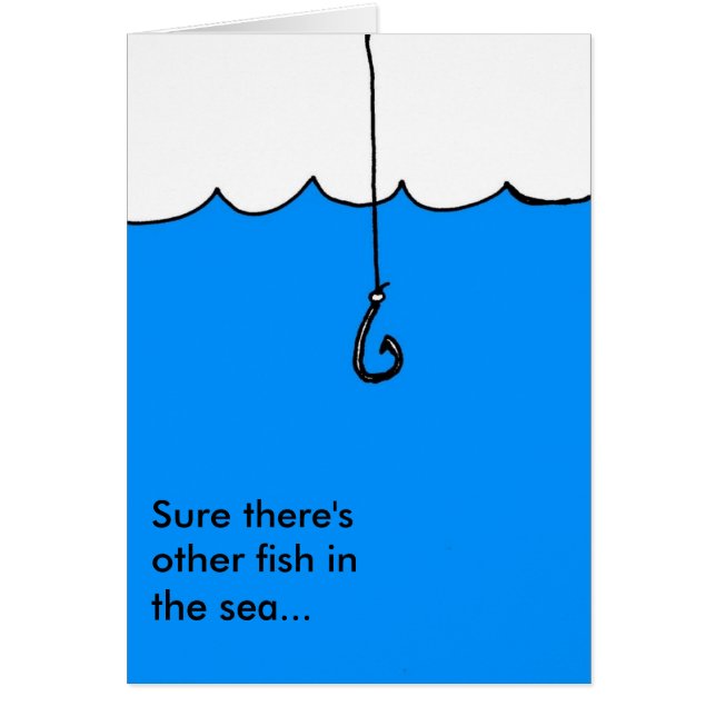 Annat fiskar i havet hälsningskort (Framsidan)