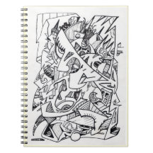 Annat Flygplan här, bläck teckning bärbara dator