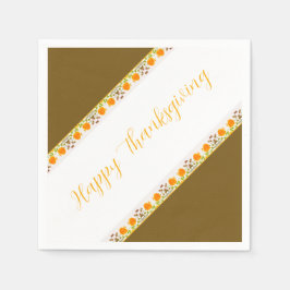 Annat med Orange Mönster Napkins Pappersservett