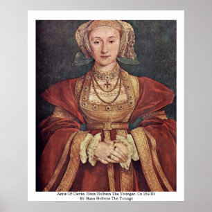 Anne av Cleves. Hans Holbein The Younger Poster