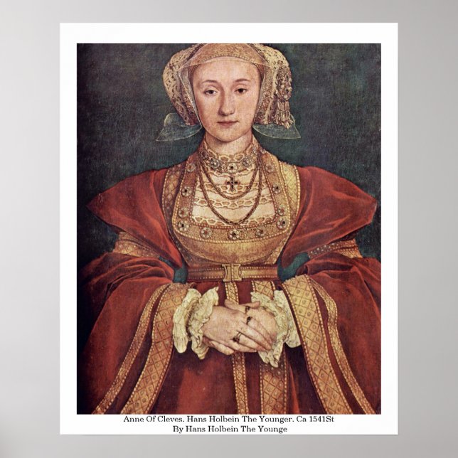 Anne av Cleves. Hans Holbein The Younger Poster (Framsidan)