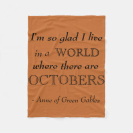 Anne av den gröna filten för gavelnedgångull fleecefilt