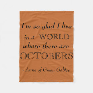 Anne av den gröna filten för gavelnedgångull fleecefilt