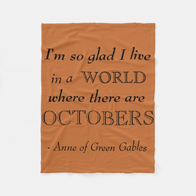 Anne av den gröna filten för gavelnedgångull fleecefilt (Framsidan)