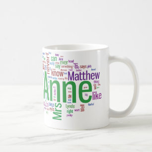Anne av det gröna gavelordmolnet kaffemugg