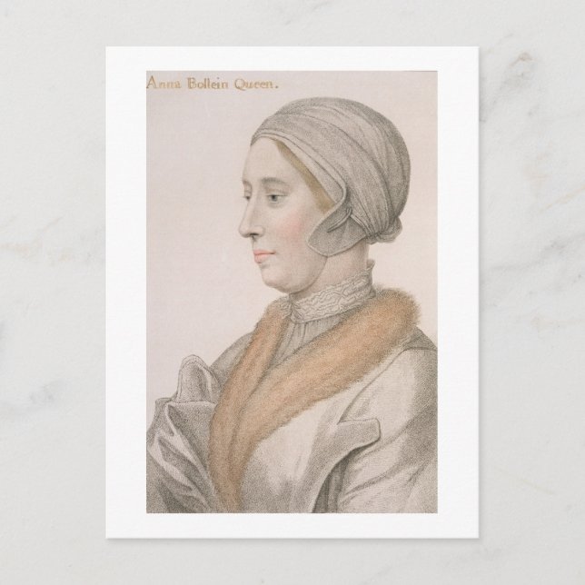 Anne Boleyn (1507-36) ingiven av Francesco Bartol Vykort (Framsida)