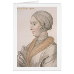 Anne Boleyn (1507-36) som inristas av Francesco Hälsningskort