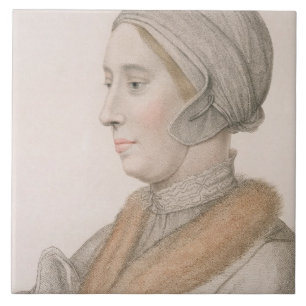 Anne Boleyn (1507-36) som inristas av Francesco Kakelplatta
