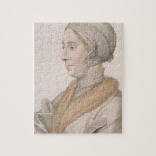 Anne Boleyn (1507-36) som inristas av Francesco Pussel