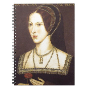 Anne Boleyn Anteckningsbok Med Spiral