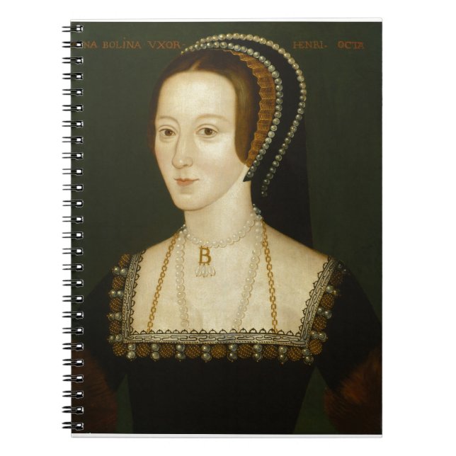 Anne Boleyn Anteckningsbok Med Spiral (Framsidan)