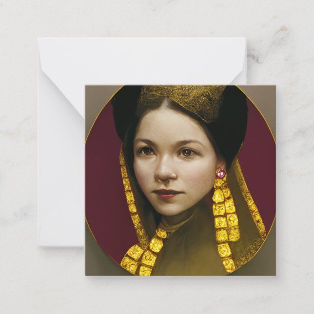 Anne Boleyn Flat Note Card Anteckningskort (Framsida)