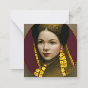 Anne Boleyn Flat Note Card Anteckningskort