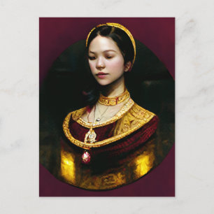 Anne Boleyn Flat Note Card Vykort
