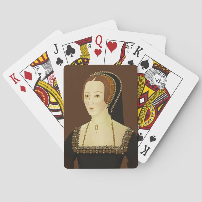 Anne Boleyn - historisk illustration Casinokort (Baksidan)