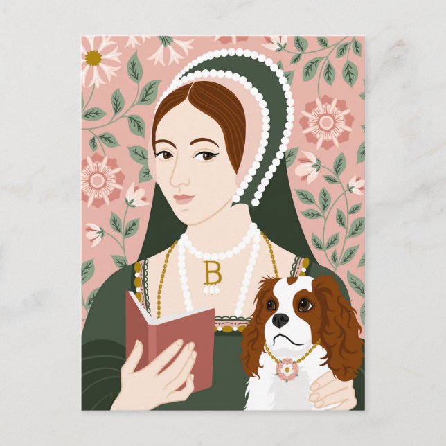 Anne Boleyn Illustration - tackkort Vykort (Framsida)
