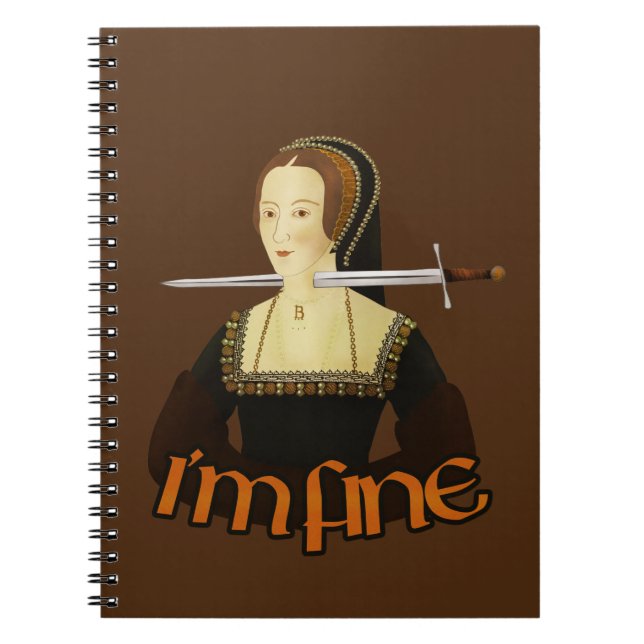 Anne Boleyn - Jag är bra Anteckningsbok (Framsidan)