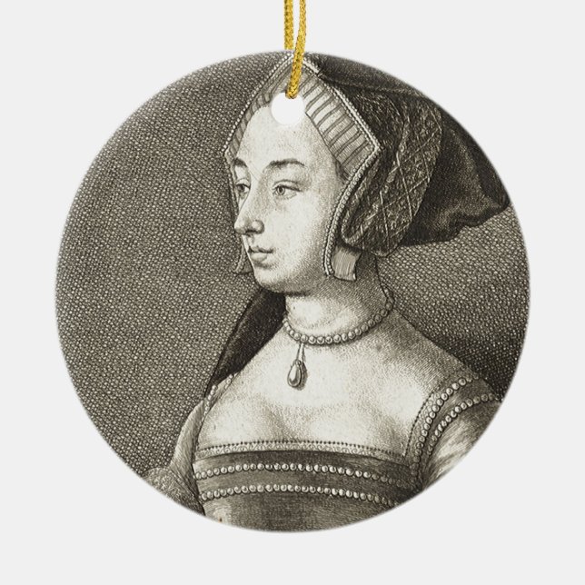 Anne Boleyn Julgransprydnad Keramik (Framsidan)