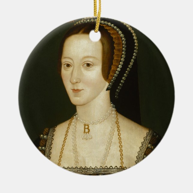 Anne Boleyn Julgransprydnad Keramik (Framsidan)