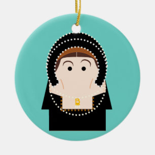Anne Boleyn Julgransprydnad Keramik