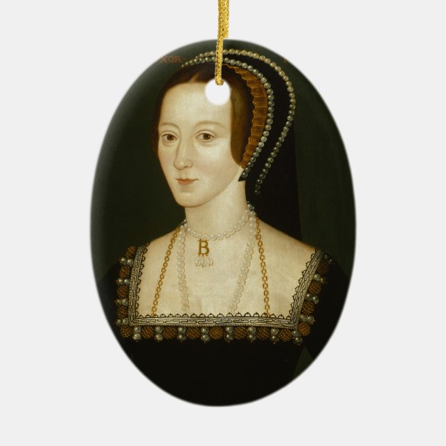 Anne Boleyn Julgransprydnad Keramik (Framsidan)