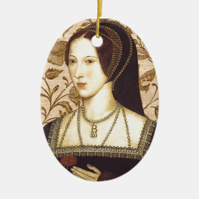 Anne Boleyn Julgransprydnad Keramik (Framsidan)